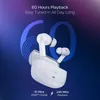 boAt Nirvana Lucid true wireless earbuds in Zinc White, 60 hours playback with ASAP Charge
