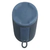 JBL Grip portable Bluetooth speaker in Blue, underside view with rope loop