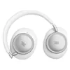 JBL Live 780NC noise cancelling headphones in White, ear cups swivelled flat
