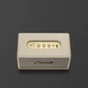 Marshall Stanmore III Bluetooth home speaker in Cream, angled top view