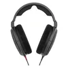 Sennheiser HD 600 open-back audiophile headphones in Black, front view of the open ear cups and headband