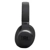 JBL Live 770NC wireless over-ear noise cancelling headphones in Black, left ear cup side view
