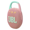 JBL Clip 5 portable Bluetooth speaker in Pink, angled view