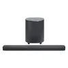 JBL Bar 500MK2 soundbar with wireless subwoofer in Black, front view