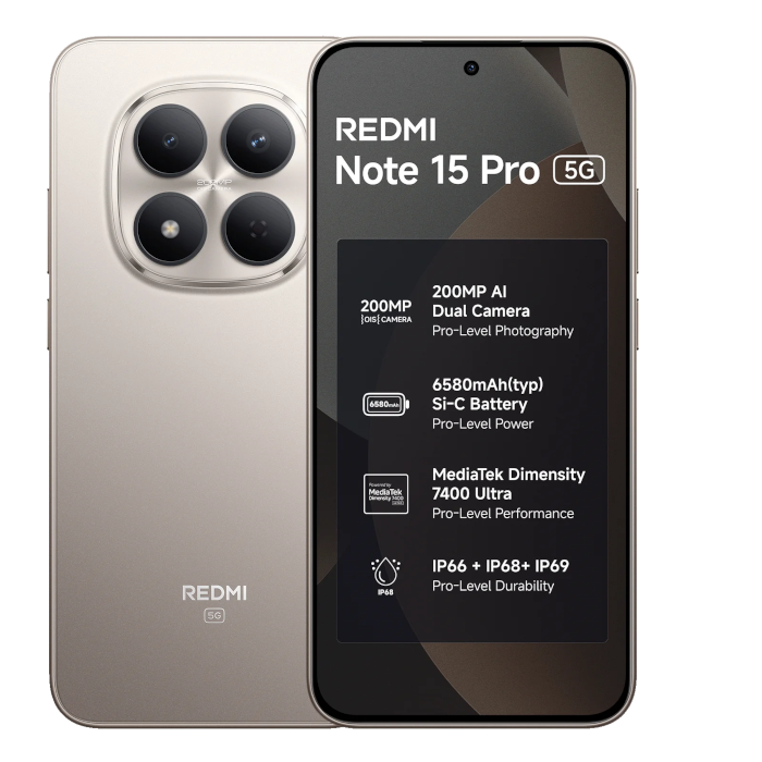 Redmi Note 15 Pro 5G, 8/128GB, Silver Ash