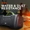 boAt Stone 1010 portable Bluetooth speaker in Black, with water drops on it, IPX5 splash resistant