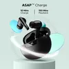 boAt Airdopes 161 ANC true wireless earbuds in Black, earbuds above the case, ASAP Charge 10 minutes for 150 minutes