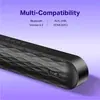 boAt Aavante Lyric 2.1 channel soundbar in Premium Black, angled close-up of the soundbar and its top buttons