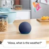 Amazon Echo Dot 5th Gen smart speaker in Blue, on a kitchen counter