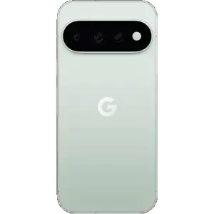 Google Pixel 11 Pro in Fog, back view showing the camera bar and G logo