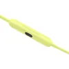 Beats Flex wireless neckband earphones in Yuzu Yellow, close-up of the control module