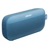 Bose SoundLink Flex (2nd Gen) portable Bluetooth speaker in Blue Dusk, angled front view with the USB-C port on the side