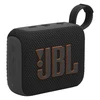 JBL Go 4 portable Bluetooth speaker in Black, angled front view