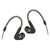 Sennheiser IE 300 wired in-ear monitors, Black, pair with ear hooks, front view