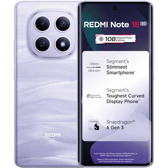Redmi Note 15 5G 8/128GB Mist Purple