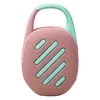 JBL Clip 5 portable Bluetooth speaker in Pink, back view