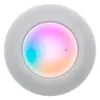 Apple HomePod (2nd Generation) smart speaker in White, top view of the backlit touch surface