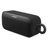 Bose SoundLink Plus portable Bluetooth speaker in Black, angled view from the right with the rope loop