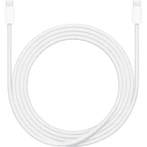 Apple 240W USB-C Charge Cable (2 m), coiled woven cable with a USB-C plug at each end