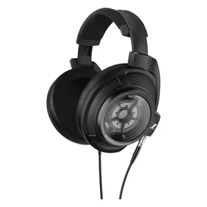 Sennheiser HD 820 closed-back audiophile headphones in Black, angled view with the cable