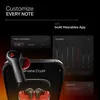 boAt Nirvana Crystl true wireless earbuds in Blazing Red, noise cancelling and equaliser settings in the boAt Hearables app