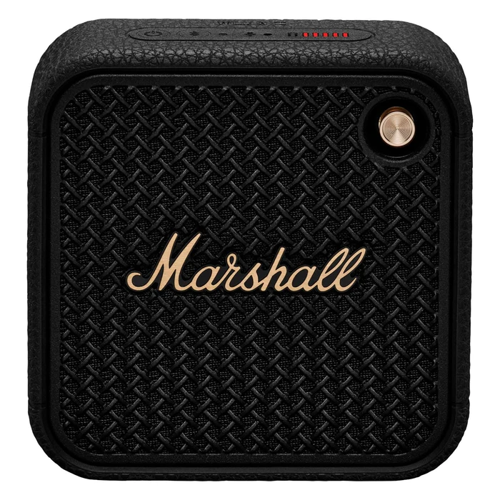 Marshall Willen II portable Bluetooth speaker in Black and Brass, front view