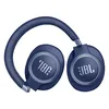 JBL Live 770NC wireless over-ear noise cancelling headphones in Blue, ear cups folded inwards for carrying