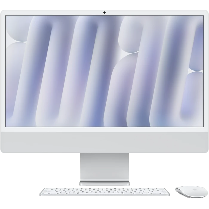 Apple iMac 24-inch M4 in Silver, front view