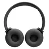 JBL Tune 520BT wireless on-ear headphones in Black, inside view of both ear cushions