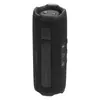 JBL Flip 7 portable Bluetooth speaker in Black, back view with PushLock mount and USB-C port