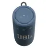 JBL Grip portable Bluetooth speaker in Blue, top with Power, Auracast and Bluetooth buttons