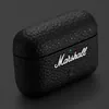 Marshall Motif II A.N.C. true wireless noise cancelling earbuds in Black, closed charging case