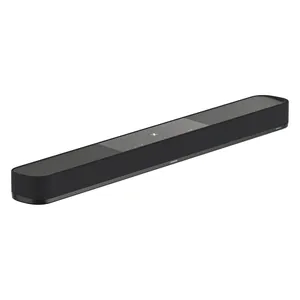Sennheiser Ambeo Soundbar Plus 7.1.4 Dolby Atmos soundbar in Black, angled front view