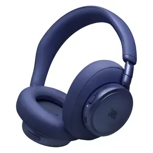 JBL Live 780NC noise cancelling headphones in Blue, angled front view