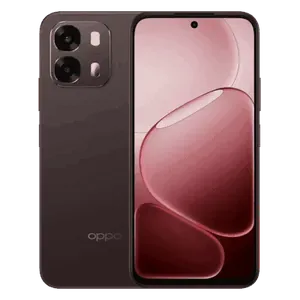 OPPO A6 Pro 5G in Cappuccino Brown, back and front views