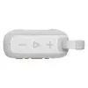 JBL Go 4 portable Bluetooth speaker in White, top panel with volume and play buttons