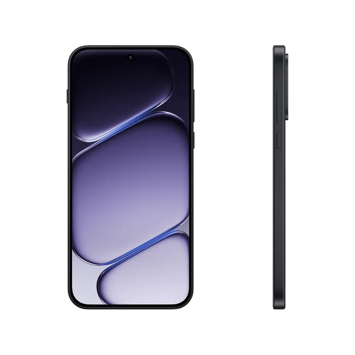 OnePlus Nord 6 in Pitch Black, front and side views