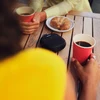 Bose SoundLink Micro (2nd Gen) portable Bluetooth speaker in Black, on a cafe table