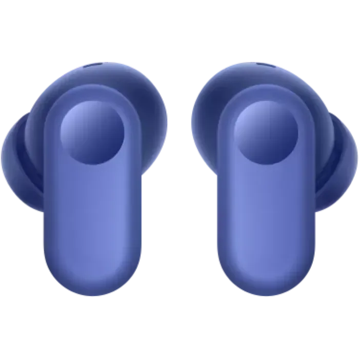 OnePlus Nord Buds 2r true wireless bluetooth earbuds with mic in Triple Blue, pair of earbuds, front view