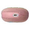 JBL Clip 5 portable Bluetooth speaker in Pink, bottom with USB-C port