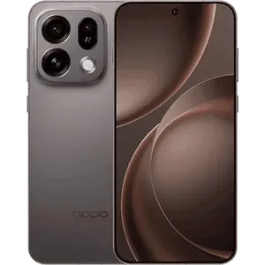 OPPO Find X9s 5G in Midnight Grey, back and front views