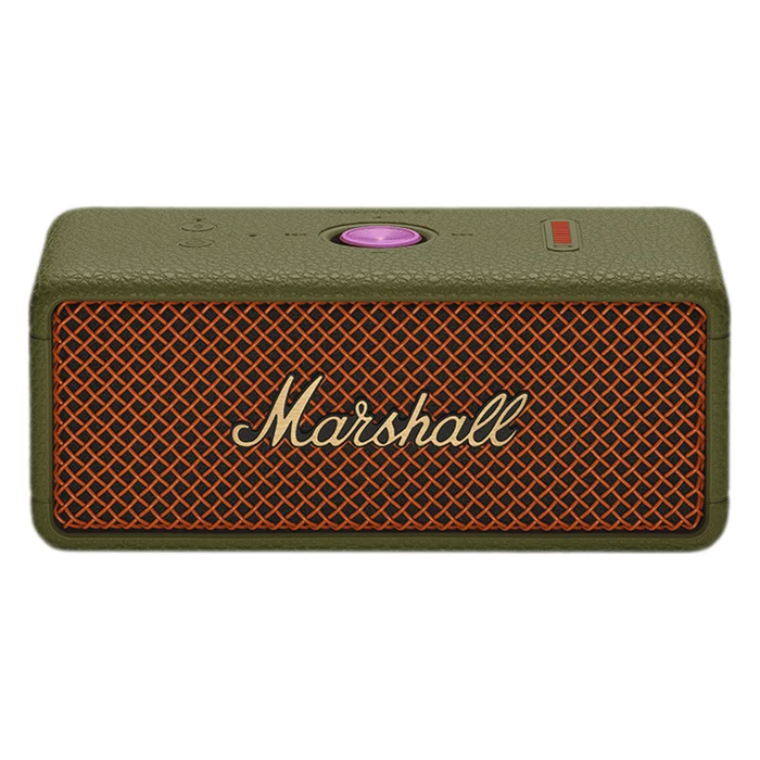 Marshall Emberton III portable Bluetooth speaker in Lunar Red, front view