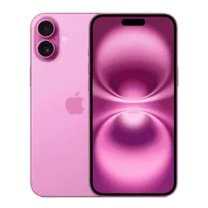 Apple iPhone 16 Plus in Pink, back and front views