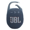 JBL Clip 5 portable Bluetooth speaker in Blue, carabiner open