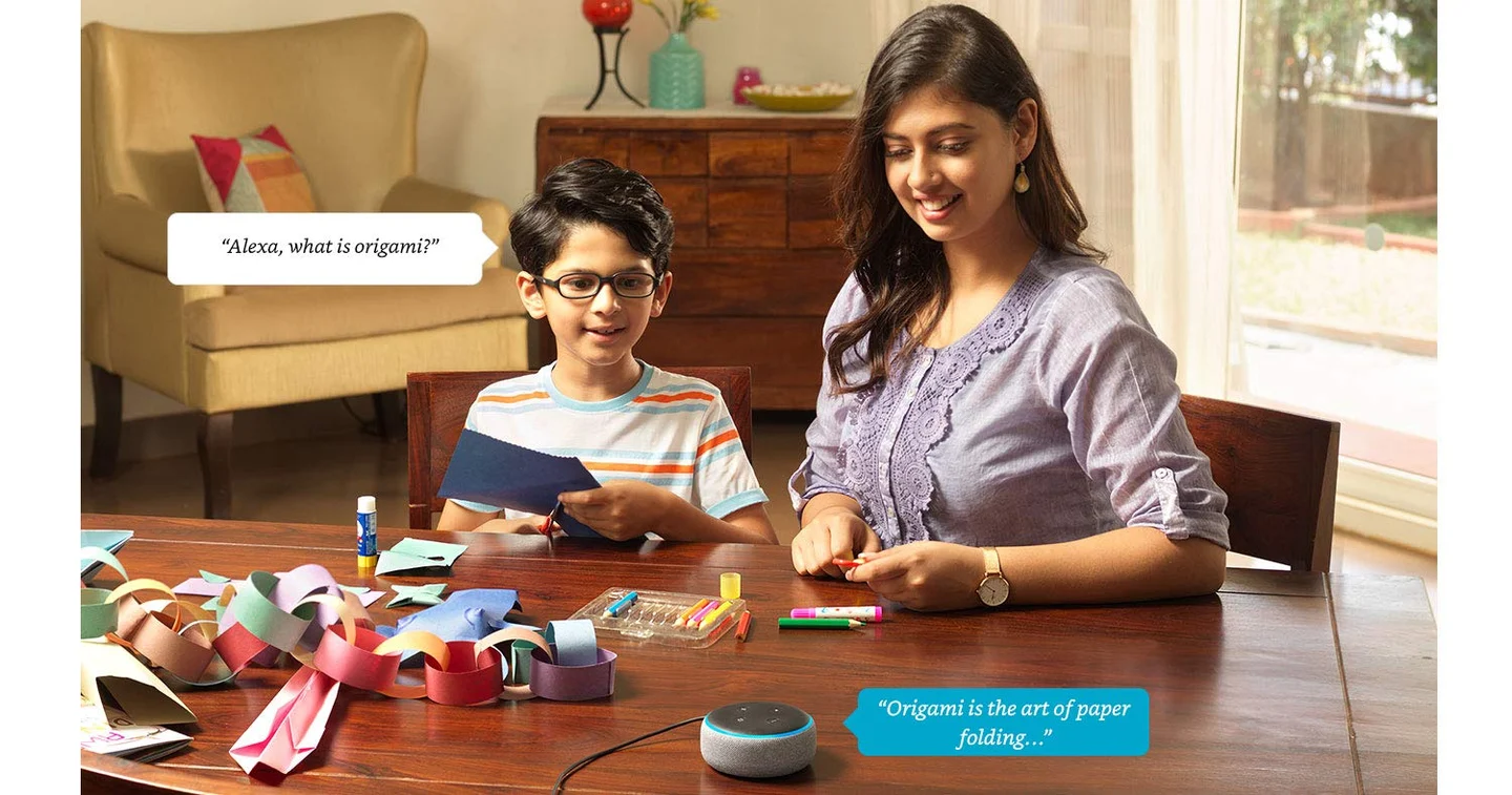 Amazon Echo Dot 3rd Gen smart speaker in Black, feature banner 2