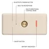 Marshall Emberton III portable Bluetooth speaker in Cream, top panel with labelled buttons, microphone and control knob