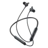 boAt Rockerz Strive wireless neckband earphones in Onyx Black, full neckband with the earbuds and the controls on the band