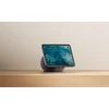 Amazon Echo Show 11 smart display in Graphite, on a wooden shelf
