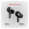 boAt Airdopes 163 true wireless earbuds in Pebble Black, earbuds, 10 minutes of ASAP Charge for 180 minutes of playback