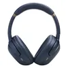 JBL Tour One M3 Smart Tx noise cancelling headphones in Blue, back view with the ear cup buttons